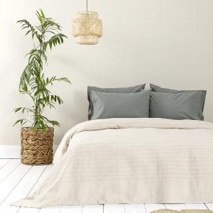Κουβέρτα Πικέ Μονή 160x240cm Dune Sand Beige Βαμβακερή