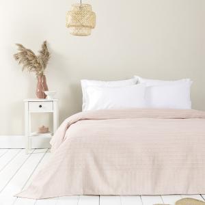 Κουβέρτα Πικέ Μονή 160x240cm Dune Rose Pink Βαμβακερή