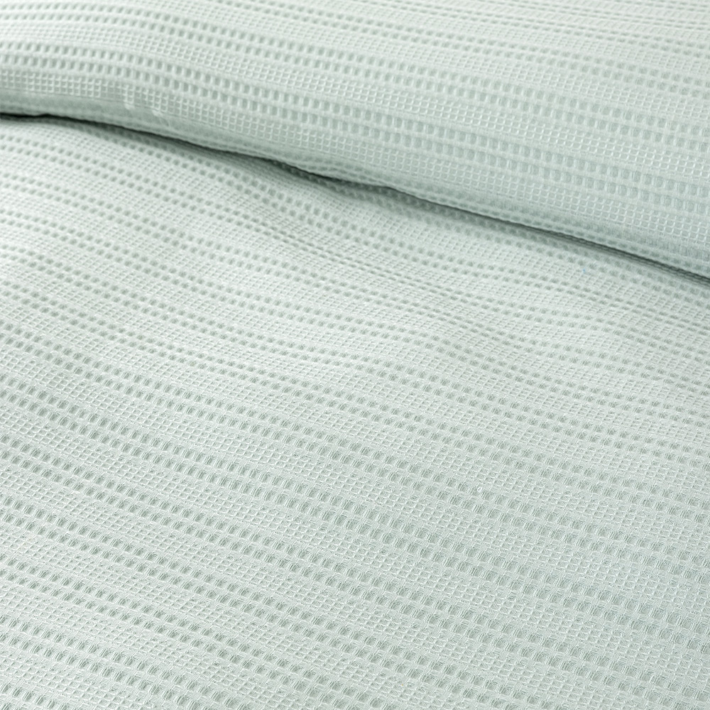 Κουβέρτα Πικέ Μονή 160x240cm Dune Minty Blue Βαμβακερή