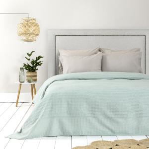 Κουβέρτα Πικέ Μονή 160x240cm Dune Minty Blue Βαμβακερή