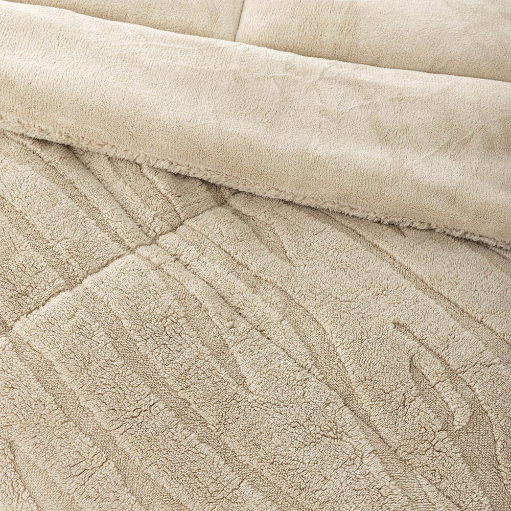 Κουβερτοπάπλωμα Υπέρδιπλο Fleece-Sherpa 220x240cm Nima Norel Πολυέστερας