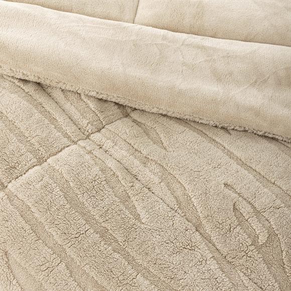 Κουβερτοπάπλωμα Υπέρδιπλο Fleece-Sherpa 220x240cm Nima Norel Πολυέστερας