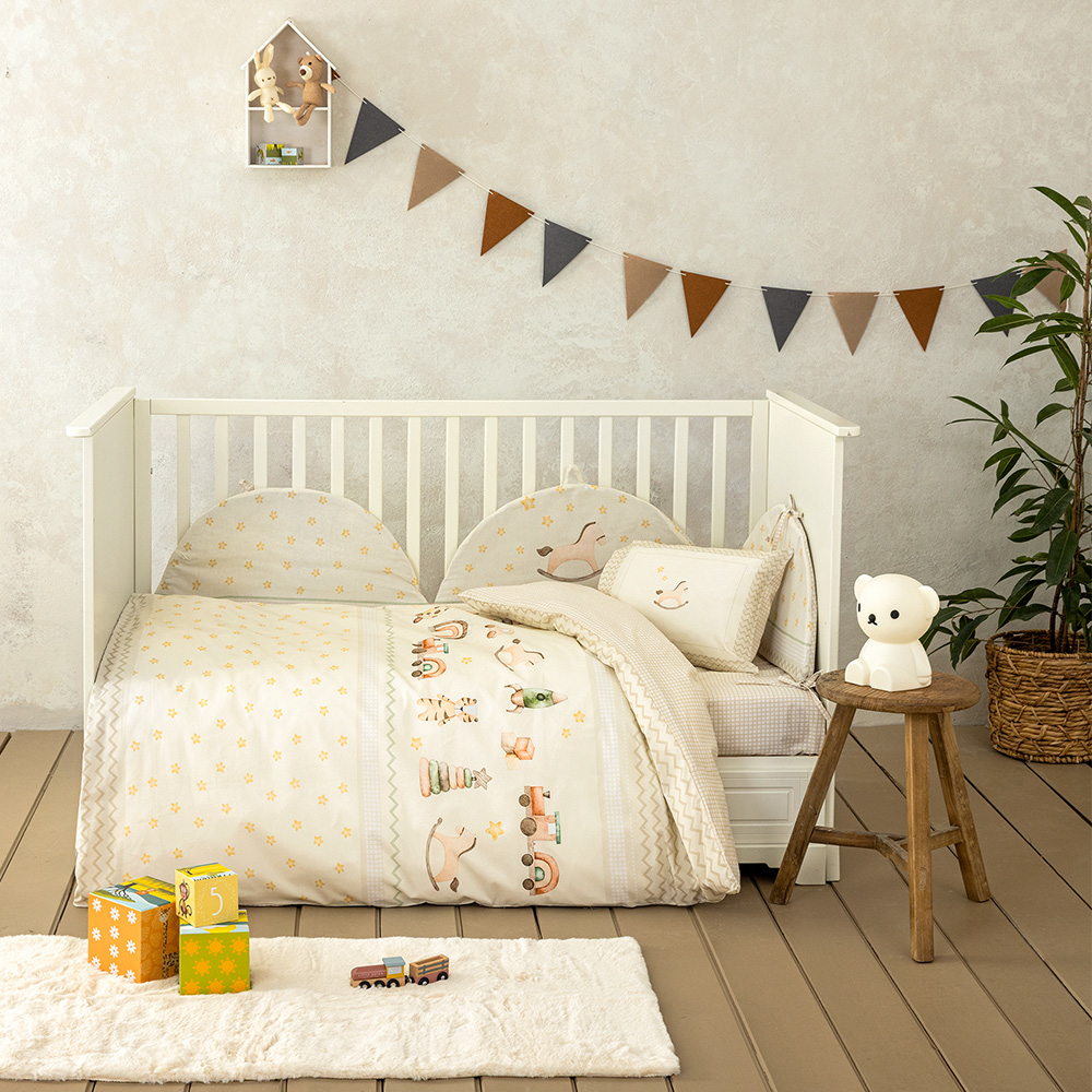 Σεντόνια Βρεφικά Σετ Με Λάστιχο 70x140+15cm Nima Toyland Βαμβακερά