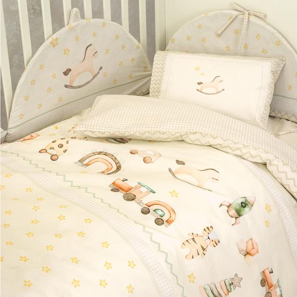 Σεντόνια Βρεφικά Σετ Με Λάστιχο 70x140+15cm Nima Toyland Βαμβακερά