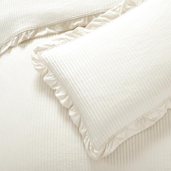 Κουβερλί Νυφικό Υπέρδιπλο Σετ 3τχμ Liolios Home Armony Cream Microfiber