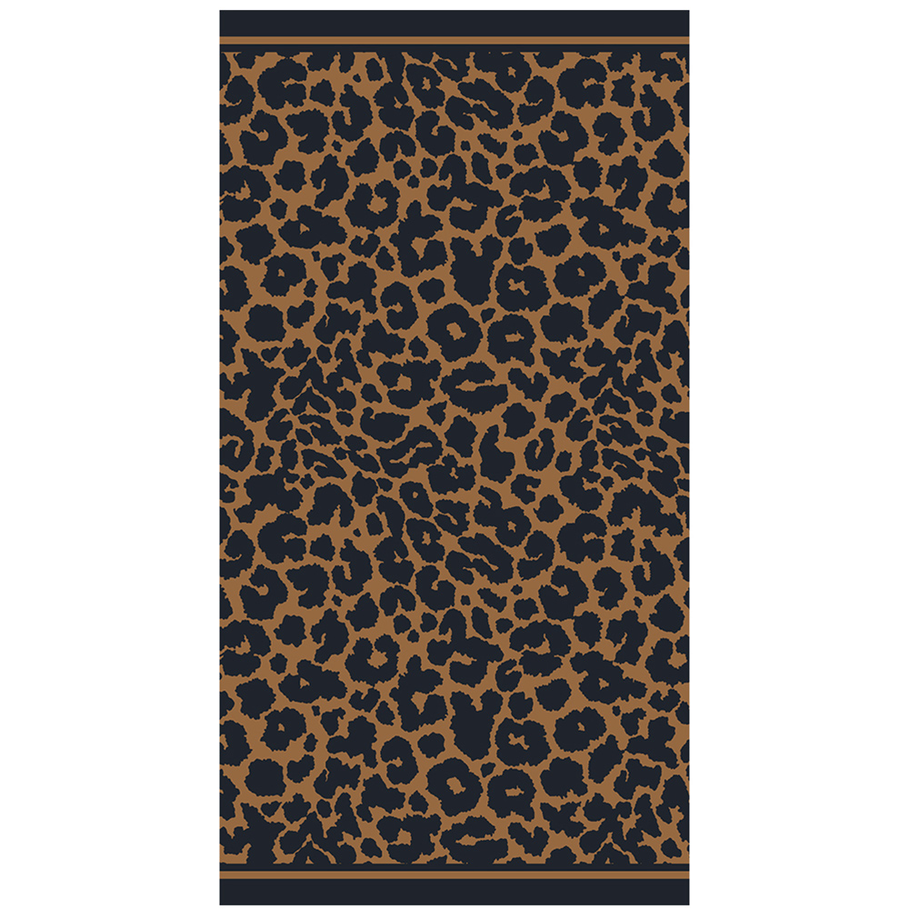 Πετσέτα Θαλάσσης 86x160cm Melinen Leopard Brown Βαμβακερή