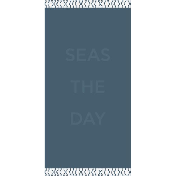 Πετσέτα Θαλάσσης 86x160cm Melinen Seas the day Blue Βαμβακερή