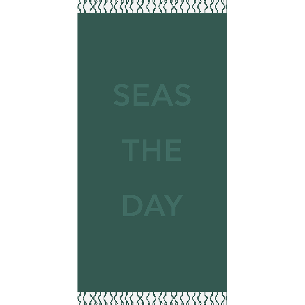Πετσέτα Θαλάσσης 86x160cm Melinen Seas the day Green Βαμβακερή