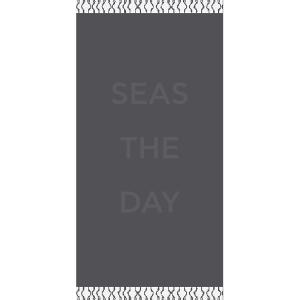 Πετσέτα Θαλάσσης 86x160cm Melinen Seas the day Grey Βαμβακερή