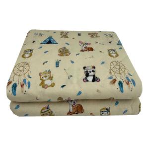Κουβερλί Παιδικό Μονό 160x250cm Astron Boho Animals Βαμβακερό