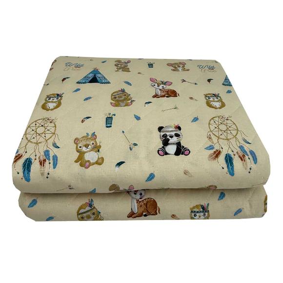 Κουβερλί Παιδικό Μονό 160x250cm Astron Boho Animals Βαμβακερό
