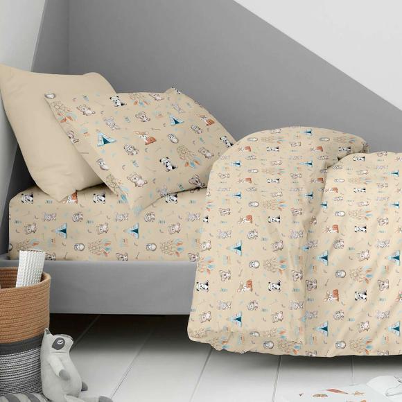 Κουβερλί Παιδικό Μονό 160x250cm Astron Boho Animals Βαμβακερό