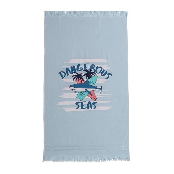Πετσέτα Θαλάσσης Παιδική 70x120cm Melinen Dangerous Βαμβακερή