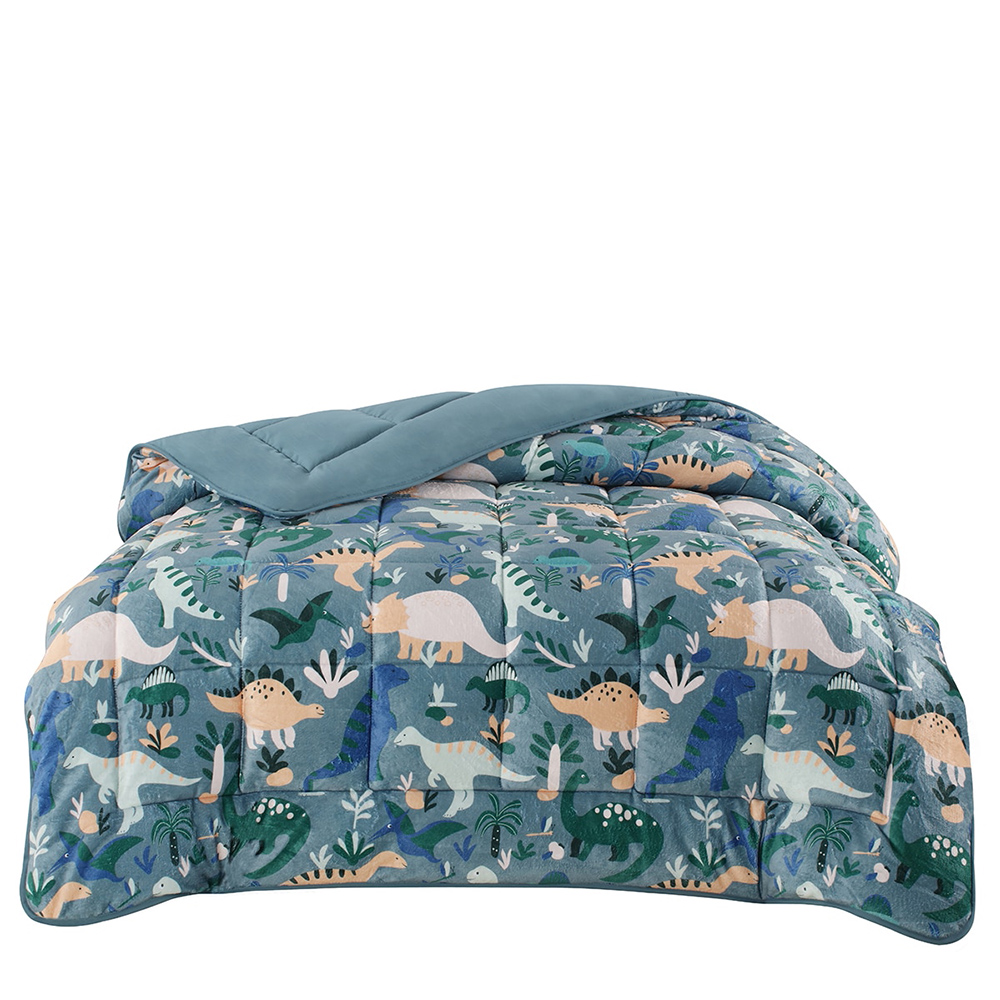 Κουβερτοπάπλωμα Μονό Παιδικό Fleece 160x220cm Astron Dinosaurs Microfiber