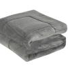 Κουβερτοπάπλωμα Υπέρδιπλο Fleece-Flannel 220x240cm Liolios Home Napoli Grey Πολυέστερας
