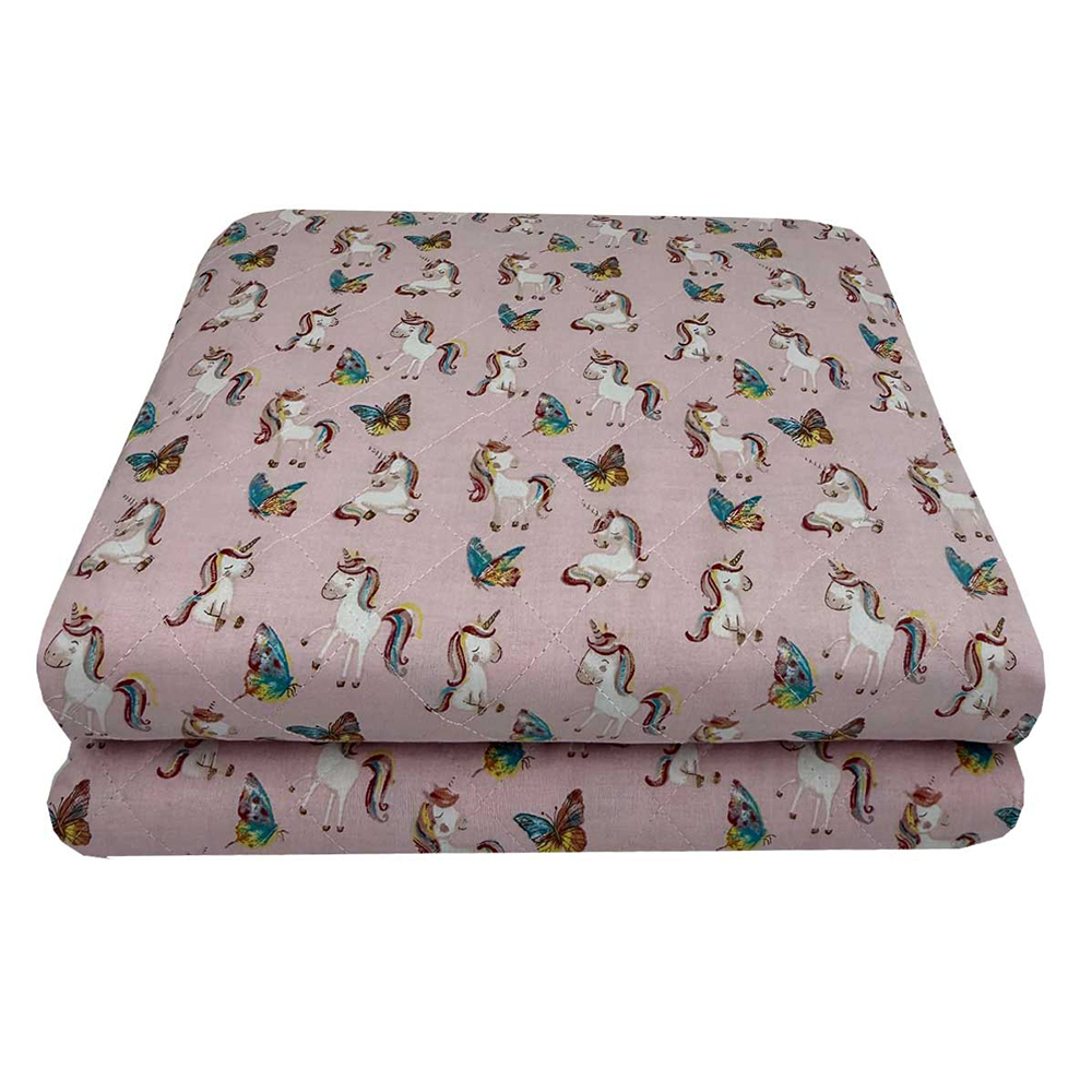 Κουβερλί Παιδικό Μονό 160x250cm Astron Fairy Unicorn Βαμβακερό