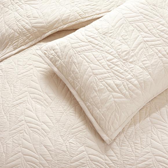Κουβερλί Νυφικό Υπέρδιπλο Σετ 3τχμ Liolios Home Fiona Beige Microfiber