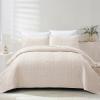 Κουβερλί Νυφικό Υπέρδιπλο Σετ 3τχμ Liolios Home Fiona Beige Microfiber