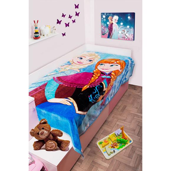 Κουβέρτα Παιδική Βελουτέ Disney 160X220cm Frozen 501