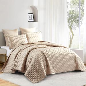 Κουβερλί Νυφικό Υπέρδιπλο Σετ 3τχμ Liolios Home Gisele Microfiber