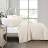 Κουβερλί Υπέρδιπλο Σετ 220x240cm Liolios Home Glenda Beige Microsatin