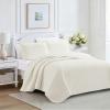 Κουβερλί Υπέρδιπλο Σετ 220x240cm Liolios Home Glenda Cream Microsatin
