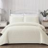 Κουβερλί Υπέρδιπλο Σετ 220x240cm Liolios Home Glenda Cream Microsatin