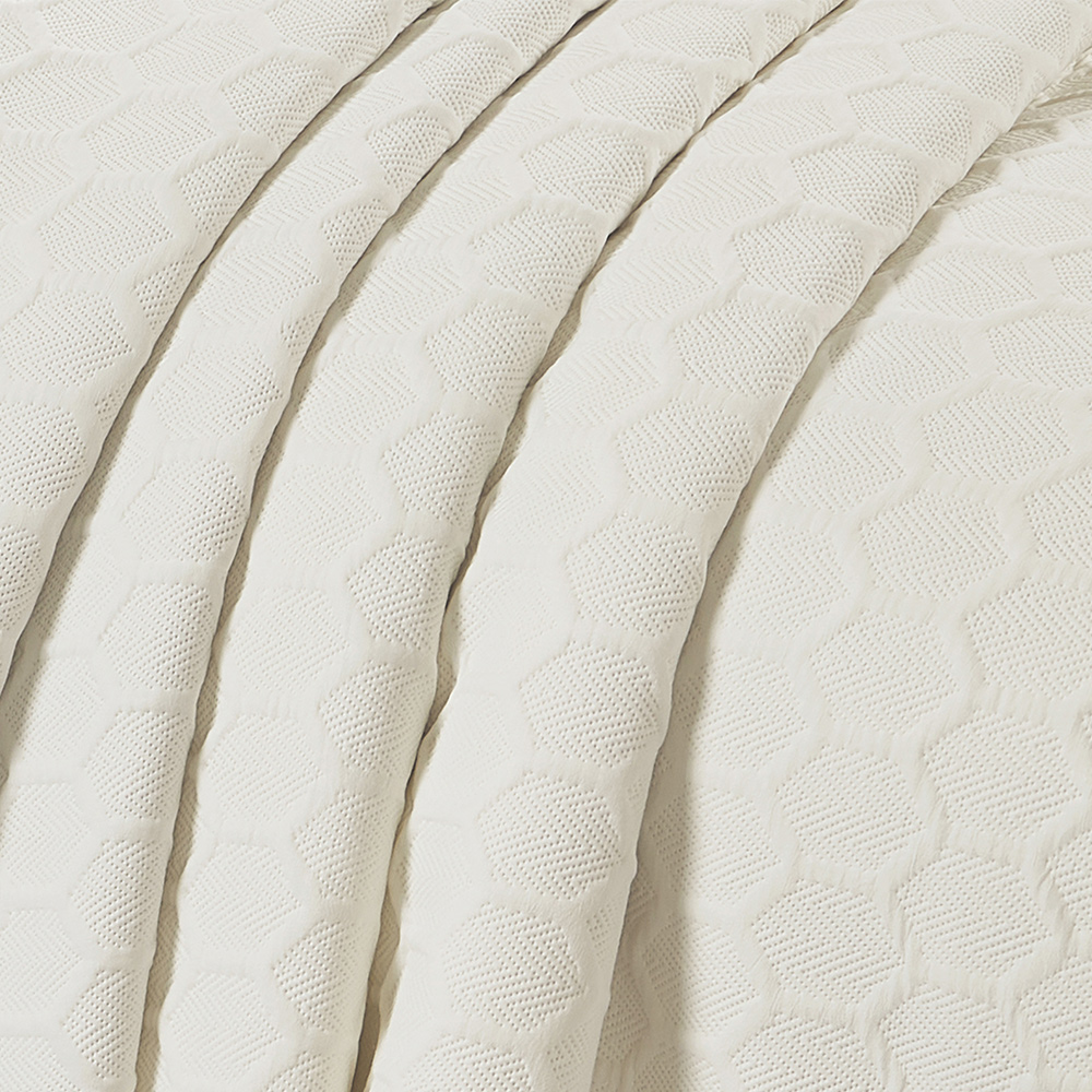 Κουβερλί Υπέρδιπλο Σετ 220x240cm Liolios Home Glenda Cream Microsatin