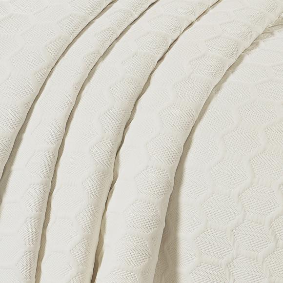 Κουβερλί Υπέρδιπλο Σετ 220x240cm Liolios Home Glenda Cream Microsatin