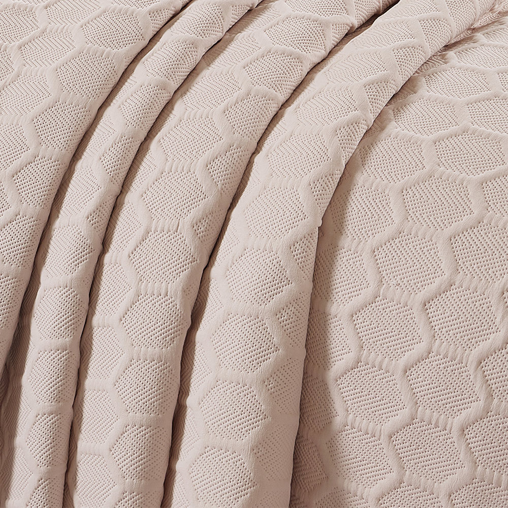 Κουβερλί Υπέρδιπλο Σετ 220x240cm Liolios Home Glenda Rose Microsatin
