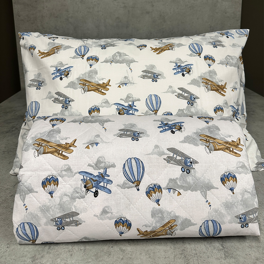 Κουβερλί Παιδικό Μονό 160x250cm Astron Sky Fly Βαμβακερό