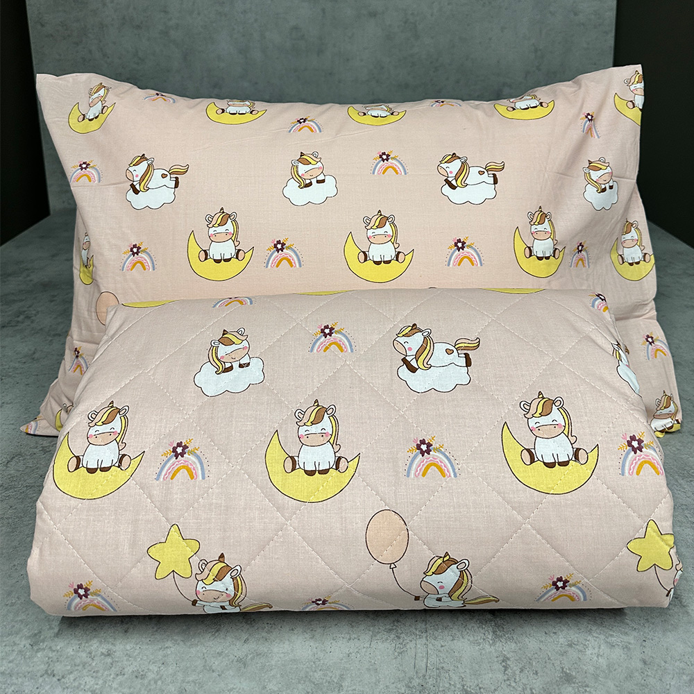 Κουβερλί Παιδικό Μονό 160x250cm Astron Unicorn Balloon Βαμβακερό
