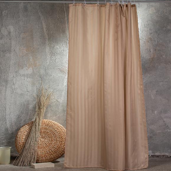 Κουρτίνα Μπάνιου 180x180cm Melinen Jacquard Μπεζ Polyester