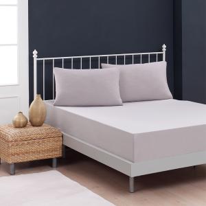 Σεντόνι King Size Σετ Με Λάστιχο 180x200+25cm Melinen Jersey Grey Βαμβακερά