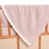 Κουβέρτα Πλεκτή Αγκαλιάς 80x100cm Liolios Home Rattle Pink Combo  Βαμβακερή