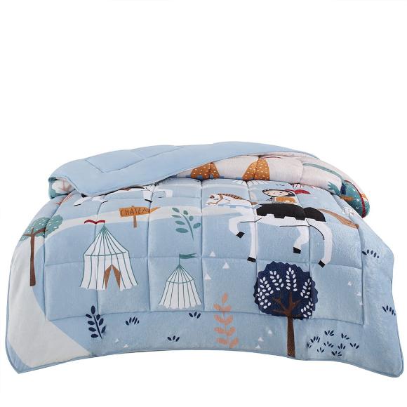 Κουβερτοπάπλωμα Μονό Παιδικό Fleece 160x220cm Astron Knight Microfiber