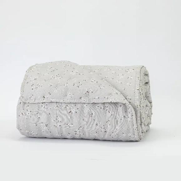 Κουβερλί Υπέρδιπλο Σετ 220x240cm Borea Margot Γκρι Πολυέστερ
