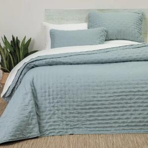 Κουβερλί Υπέρδιπλο Σετ 220x240cm Borea Croiset Μέντα Πολυέστερ