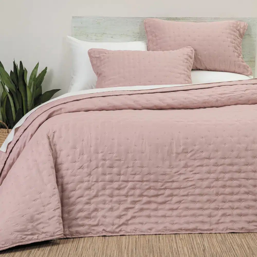 Κουβερλί Υπέρδιπλο Σετ 220x240cm Borea Croiset Σάπιο Μήλο Πολυέστερ