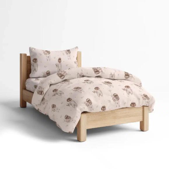 Σετ 5τμχ Κουβερλί + Σετ Σεντόνια Μονα Borea Goodnight Ροζέ Microfiber