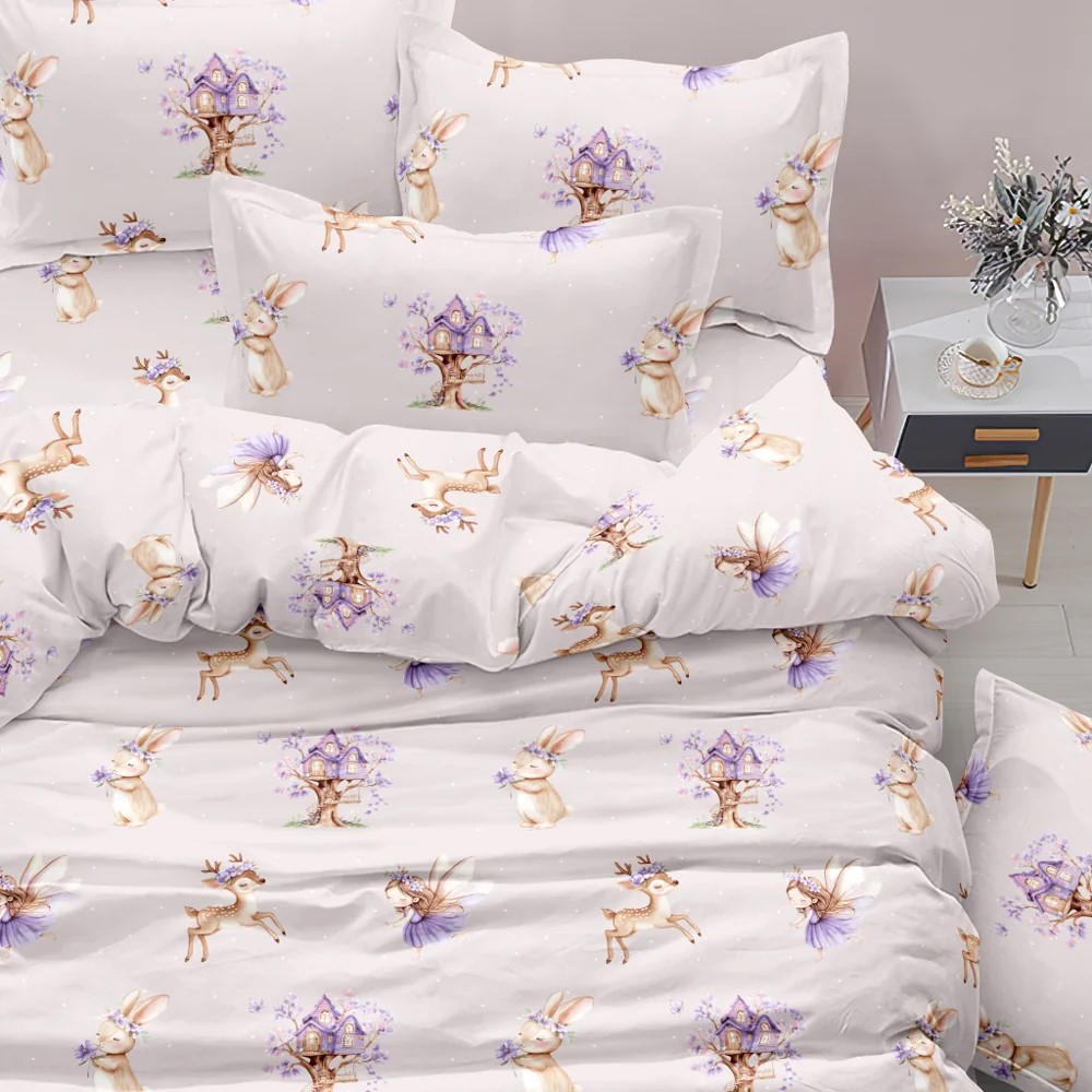 Σετ 5τμχ Κουβερλί + Σετ Σεντόνια Μονα Borea Magic Garden Microfiber
