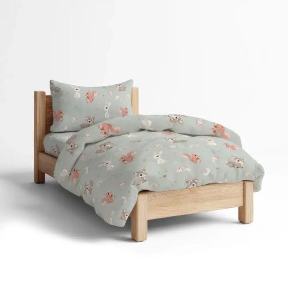 Σετ 5τμχ Κουβερλί + Σετ Σεντόνια Μονα Borea Woodland Microfiber