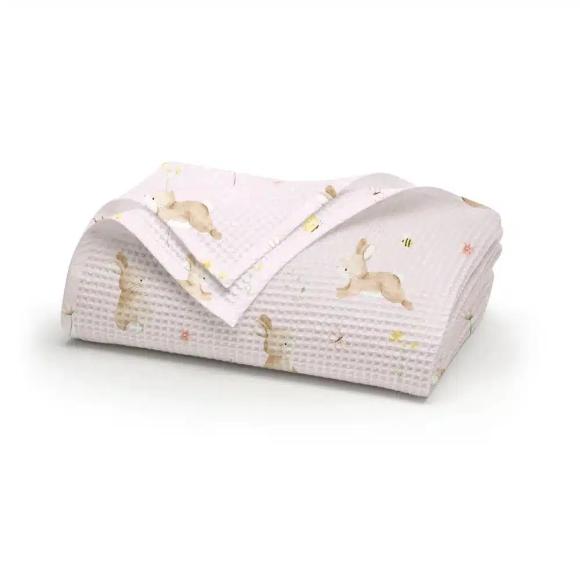 Σετ 3τμχ Κουβέρτα + Σεντόνι + Μαξιλαροθήκη Μονή Πικέ 160x240cm Borea Blush Ροζ Βαμβάκι-Βισκόζη