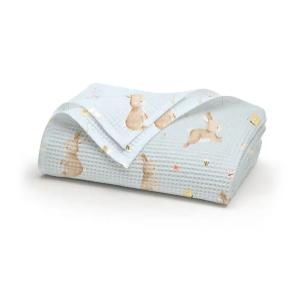 Σετ 3τμχ Κουβέρτα + Σεντόνι + Μαξιλαροθήκη Μονή Πικέ 160x240cm Borea Blush Σιέλ Βαμβάκι-Βισκόζη