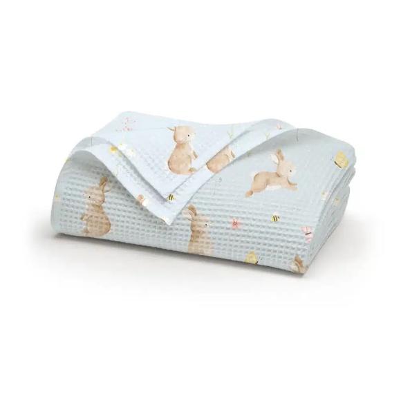 Σετ 3τμχ Κουβέρτα + Σεντόνι + Μαξιλαροθήκη Μονή Πικέ 160x240cm Borea Blush Σιέλ Βαμβάκι-Βισκόζη