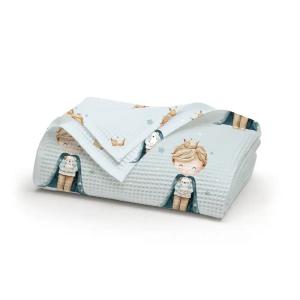 Σετ 3τμχ Κουβέρτα + Σεντόνι + Μαξιλαροθήκη Μονή Πικέ 160x240cm Borea Little King Βαμβάκι-Βισκόζη