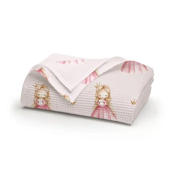 Σετ 3τμχ Κουβέρτα + Σεντόνι + Μαξιλαροθήκη Μονή Πικέ 160x240cm Borea Little Queen Βαμβάκι-Βισκόζη