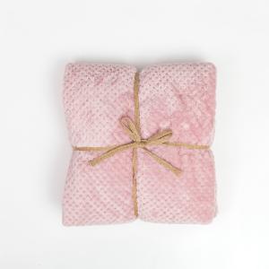 Κουβέρτα Υπέρδιπλη Fleece 220x240cm Borea Prisma Ροζέ Πολυεστερική