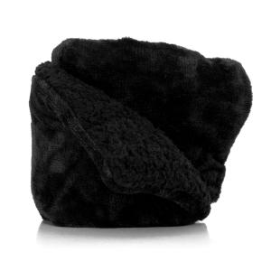 Κουβερτοπάπλωμα Μονό Fleece-Sherpa 160x220cm Borea Cozy Μαύρο Πολυέστερας