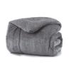 Κουβερτοπάπλωμα Υπέρδιπλο Fleece-Sherpa 220x240cm Borea Γκρι Πολυέστερας